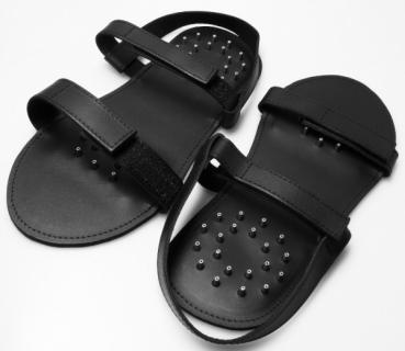 Sklaven-Sandalen mit Spike hinten und vorne